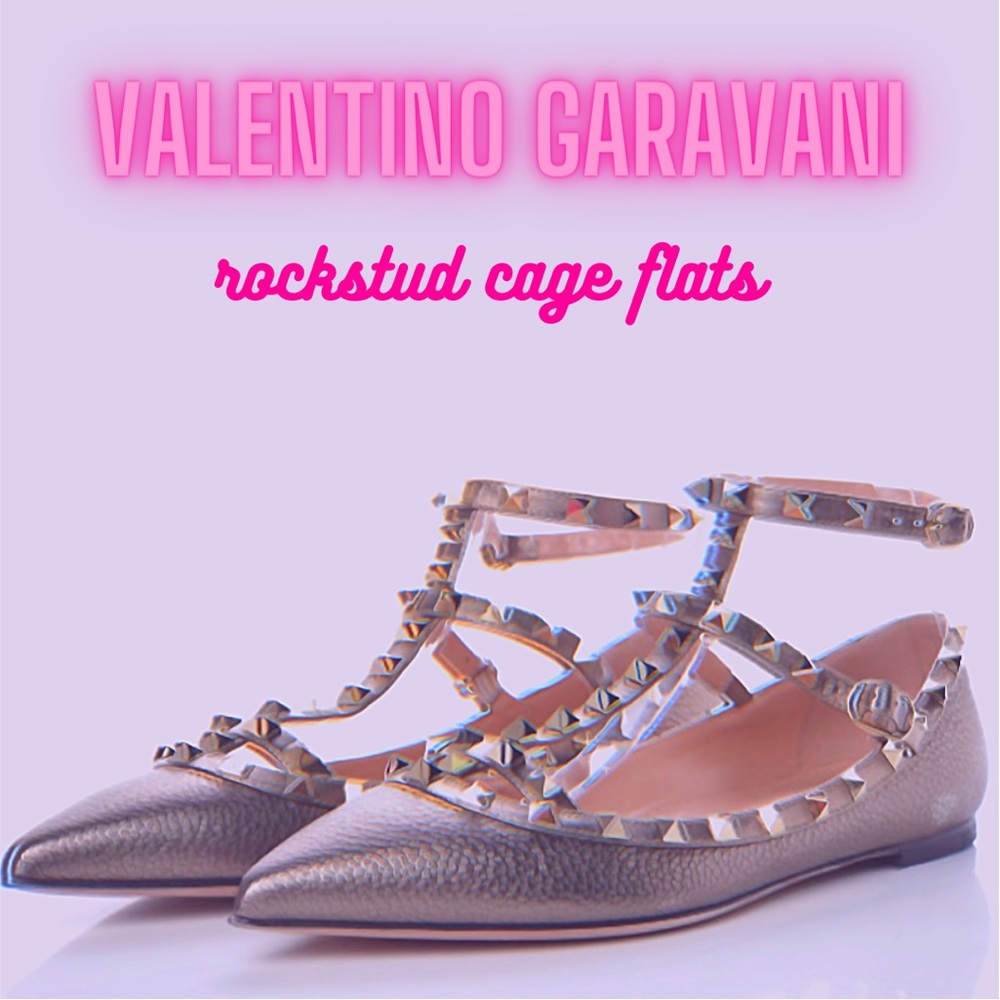 ✨Re-Listed✨Valentino Garavani Rockstud Cage Flats